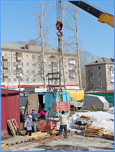 В храм св. Николая Чудотворца, г. Березники привезли кирпичи