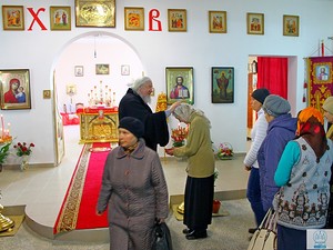 Визит епископа Никона в Никольский храм, г. Березники