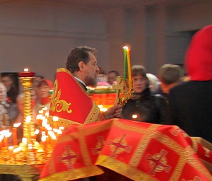 Пасхальное богослужение в Никольском храме г. Березники