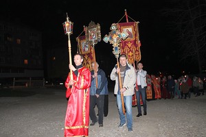 Пасхальное богослужение в Никольском храме г. Березники