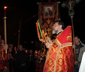 Пасхальное богослужение в Никольском храме г. Березники