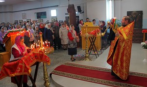 Пасхальное богослужение в Никольском храме г. Березники