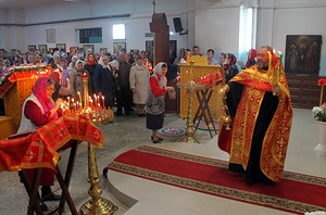 Пасхальное богослужение в Никольском храме г. Березники