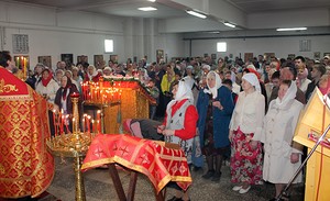 Пасхальное богослужение в Никольском храме г. Березники