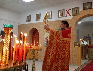 Пасхальное богослужение в Никольском храме г. Березники