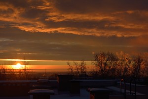 Закат над городом