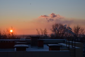 Закат над городом